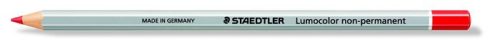 Jelölőceruza, hatszögletű, mindenre író, lemosható (omnichrom), STAEDTLER Lumocolor 108, piros (TS1082)