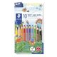 Színes ceruza készlet, hatszögletű, vastag, STAEDTLER Noris Super Jumbo 129, 10 különböző szín (TS129NC10)