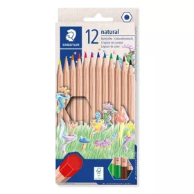   Színes ceruza készlet, hatszögletű, STAEDTLER Noris® natural 143N, 12 szín (TS143NC12)