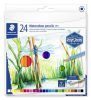Akvarell ceruza készlet, hatszögletű, STAEDTLER® 146 10C, 24 különböző szín (TS14610CC24)