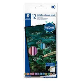   Színes ceruza készlet, hatszögletű, STAEDTLER&reg; metallic 146M, 12 különböző metál szín (TS146MC12)