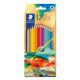Színes ceruza készlet, hatszögletű, STAEDTLER 175 C, Multiverzum 2, 12 különböző szín (TS175C12E22)