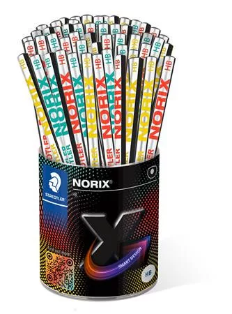 Grafitceruza, ceruzatartó, HB, STAEDTLER Norix&reg; 181, 72 db (TS181KP72)