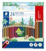 Színes ceruza készlet, hatszögletű, STAEDTLER Noris Colour 185, 20+4 különböző szín (TS185C24P)