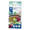 Színes ceruza készlet, hatszögletű, STAEDTLER Noris Colour 185, 24 különböző szín (TS185CD2402)