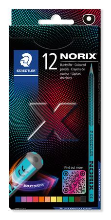 Színes ceruza készlet, STAEDTLER Norix® 186, 12 különböző szín (TS186C12)