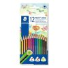 Színes ceruza készlet, háromszögletű, STAEDTLER Noris Colour 187, 12 különböző szín (TS187C12)