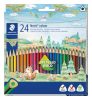 Színes ceruza készlet, háromszögletű, STAEDTLER Noris Colour 187, 24 különböző szín (TS187C24)