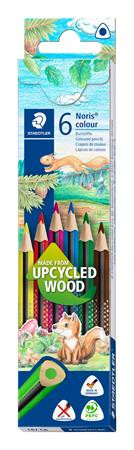 Színes ceruza készlet, háromszögletű, STAEDTLER Noris Colour 187, 6 különböző szín (TS187C6)