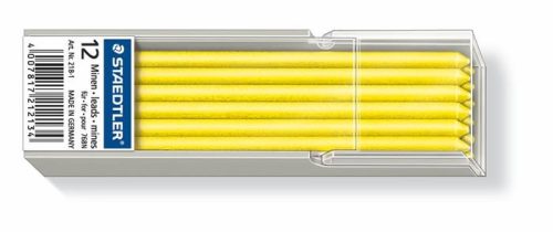 Jelölőkréta hegy, mindenre író, lemosható (omnichrom), STAEDTLER Lumocolor 218, sárga (TS2181)