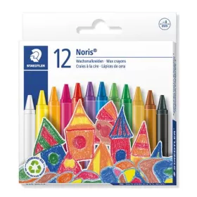   Zsírkréta, STAEDTLER Noris 220, 12 különböző szín (TS220NC12)