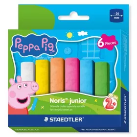   Aszfaltkréta, jumbo, STAEDTLER Noris&reg; Junior 2365, Peppa malac, 6 szín (TS2365C6L1)
