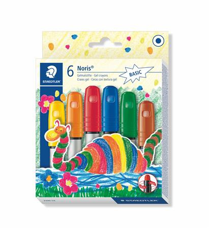 Zsírkréta, zselés, STAEDTLER Noris 2390, 6 különböző szín (TS2390C6)