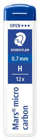 Grafitbél, H, 0,7 mm, STAEDTLER Mars Micro Carbon 250 (TS25007H)