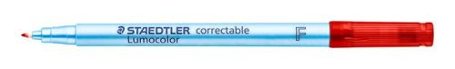 Alkoholmentes marker, OHP, 0,6 mm, STAEDTLER Lumocolor® 305 F, piros (TS305F2)