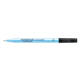   Alkoholmentes marker, OHP, 0,6 mm, STAEDTLER Lumocolor&reg; 305 F, fekete (TS305F9)