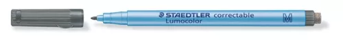 Alkoholmentes marker, OHP, 1 mm, STAEDTLER Lumocolor&reg; 305 M, fekete (TS305M9)