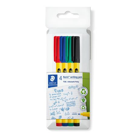 Tűfilc készlet, 0,6 mm,  STAEDTLER Noris® 307, 4 különböző szín (TS307C4)