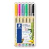 Tűfilc készlet, 0,6 mm,  STAEDTLER Noris® 307, 6 különböző szín (TS307SB6)