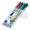 Alkoholmentes marker készlet, OHP, 0,4 mm, STAEDTLER Lumocolor® 311 S, 4 különböző szín (TS311WP4)