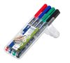 Alkoholos marker készlet, OHP, 0,4 mm, STAEDTLER Lumocolor® 313 S, 4 különböző szín (TS313WP4)
