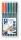 Alkoholos marker készlet, OHP, 0,4 mm, STAEDTLER Lumocolor® 313 S, 6 különböző szín (TS313WP6)