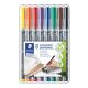 Alkoholos marker készlet, OHP, 0,4 mm, STAEDTLER Lumocolor® 313 S, 8 különböző szín (TS313WP8)