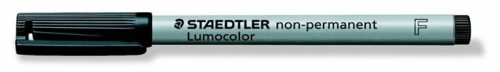 Alkoholmentes marker, OHP, 0,6 mm, STAEDTLER Lumocolor® 316 F, fekete (TS3169)