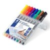 Alkoholmentes marker készlet, OHP, 0,6 mm, STAEDTLER Lumocolor® 316, 8 különböző szín (TS316WP8)