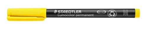 Alkoholos marker, OHP, 1 mm, STAEDTLER Lumocolor® 317 M, sárga (TS3171)
