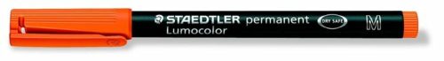 Alkoholos marker, OHP, 1 mm, STAEDTLER Lumocolor® 317 M, narancssárga (TS3174)