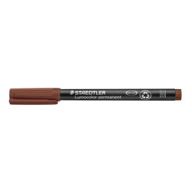   Alkoholos marker, OHP, 1 mm, STAEDTLER Lumocolor® 317 M, barna (TS3177)