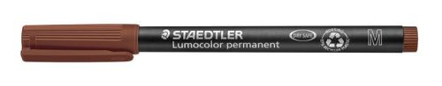 Alkoholos marker, OHP, 1 mm, STAEDTLER Lumocolor® 317 M, barna (TS3177)
