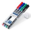 Alkoholos marker készlet, OHP, 1 mm, STAEDTLER Lumocolor® 317 M, 4 különböző szín (TS317WP4)