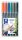 Alkoholos marker készlet, OHP, 1 mm, STAEDTLER Lumocolor® 317 M, 6 különböző szín (TS317WP6)