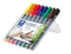 Alkoholos marker készlet, OHP, 1 mm, STAEDTLER Lumocolor® 317 M, 8 különböző szín (TS317WP8)