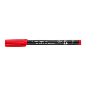   Alkoholos marker, OHP, 0,6 mm, STAEDTLER Lumocolor® 318 F, piros (TS3182)