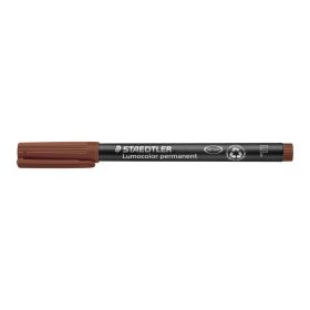   Alkoholos marker, OHP, 0,6 mm, STAEDTLER Lumocolor® 318 F, barna (TS3187)