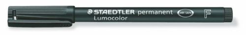 Alkoholos marker, OHP, 0,6 mm, STAEDTLER Lumocolor® 318 F, fekete (TS3189)