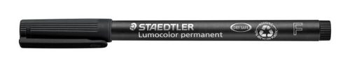 Alkoholos marker, OHP, 0,6 mm, STAEDTLER Lumocolor® 318 F, fekete (TS3189)