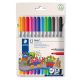 Filctoll készlet, 1-3 mm, kétvégű, kimosható, STAEDTLER Noris® 320, 12 különböző szín (TS320C12)