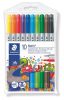 Filctoll készlet, 1-3 mm, kétvégű, kimosható, STAEDTLER Noris® 320, 10 különböző szín (TS320NWP10)
