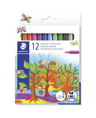 Rostirón készlet, 1 mm, STAEDTLER 325, 12 különböző szín (TS325C12)