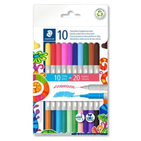   Filctoll készlet, 1/3 mm, kétvégű, STAEDTLER&reg; 3280, 20 különböző szín (TS3280C10)