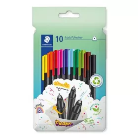   Tűfilc készlet, 0,3 mm, STAEDTLER Triplus 334, 10 különböző szín (TS334C10)