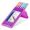 Tűfilc készlet, 0,3 mm, STAEDTLER Triplus® 334, 6 különböző pasztell szín (TS334SB6PA)