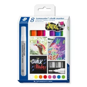   Krétamarker készlet, 2,4 mm, kúpos, STAEDTLER Lumocolor&reg; 344, 8 különböző szín (TS344C8)
