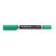 Alkoholos marker, 0,6/1,5 mm, kúpos, kétvégű, STAEDTLER Lumocolor® duo 348, zöld (TS3485)