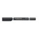 Alkoholos marker, 0,6/1,5 mm, kúpos, kétvégű, STAEDTLER Lumocolor® duo 348, fekete (TS3489)
