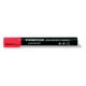 Alkoholos marker, 2-5 mm, vágott, STAEDTLER Lumocolor® 350, piros (TS3502)